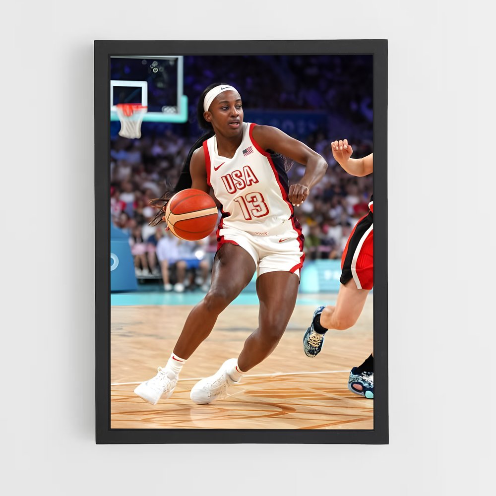 Poster L'Élan de Jackie – affiche Basketball (vue 2)